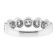 Halo Style Band with Round Diamonds Set in 18k White Gold