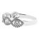 Channel Set Twist Band with Round Diamonds in 18k White Gold