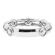 Openwork Band with Beaded Milgrain and Prong Set Round Diamonds in 18k White Gold