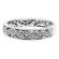 Milgrain Decorated Eternity Band with Micro-Prong Set Diamonds in 18k White Gold
