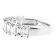 Single Row Band with Baguette Diamonds Set in 18k White Gold