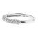Angled Three-Side Band with Pav?? Set Round Diamonds in 18k White Gold