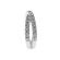Crossover Twist Band with Micro-Prong Set Round Diamonds in 18k White Gold
