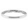 Single Row Three Side Band with Beaded Milgrain and Micro-Prong Set Round Diamonds in 18k White Gold
