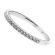 Three Side Band with Engraved Side Profile and Round Diamonds Set in 18k White Gold