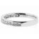 Single Row Channel Set Band with Princess Cut Diamonds in 18k White Gold