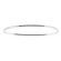 Bangle with Single Row of Round Diamonds Set in 18k White Gold