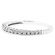 Milgrain Engraved Combination Set Band with Prong and Channel Set Round Diamonds in 18k White Gold