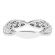 Eternity Band with Graduated Channel Set Diamonds and Beaded Milgrain in 18k White Gold
