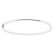 Bangle with Single Row of Micro-Prong Set Round Diamonds in 18k White Gold