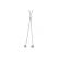 Lariat Style Diamond Necklace Style in 18K White Gold