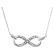 Diamond Infinity Necklace in 18K White Gold