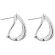 French Clip Diamond Earrings in 18K White Gold