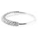 Three Side Band with Diamond Rows on Each Set in 18k White Gold