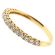 Single Row Micro-Prong Set Band with Round Diamonds in 18k Yellow Gold