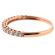 Single Row Micro-Prong Set Band with Round Diamonds in 18k Rose Gold