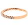 Single Row Band with Micro-Prong Set Round Diamonds in 18K Rose Gold