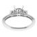 Past Present and Future Diamond Engagement Ring in 18K White Gold