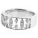 Openwork Ladies Fashion Ring with Diamonds and Beaded Milgrain Design in 18K White Gold
