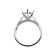 6 Prong Solitaire Diamond Engagement Ring in 18K White Gold