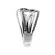 Right Hand Fashion Ring with Interlocking Rows of Diamond Rounds Set in 18K White Gold