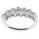 Right Hand Fashion Ring with Diamond Rounds and an Interlocking Chain Design in 18K White Gold