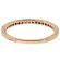 Single Row Triple Side Band with Engraved Design, Beaded Milgrain, and Diamonds Set in 14k Rose Gold