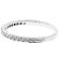 Single Row Triple Side Band with Engraved Design, Beaded Milgrain, and Diamonds Set in 14k White Gold