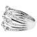 Openwork Ladies Fashion Ring with Bezel Set Diamonds in 18k White Gold