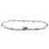 Tennis Bracelet with Preset and Prong Set Diamonds in 18k White Gold