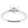 Semi Mount Engagement Ring with Micro Pav?? and Channel Set Diamonds in 18k White Gold