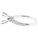 Semi Mount Engagement Ring with Prong and Bezel Set Diamonds in 18k White Gold