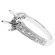 Triple Side Semi Mount Milgrain Engraved Engagement Ring with Channel Set Princess Cut Diamonds in 18k White Gold