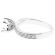 Semi Mount Twist Diamond Engagement Ring with Preset Side Stones in 18k White Gold