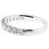 Ladies Single Row Wedding Band with Diamonds in 18kt White Gold