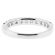 Ladies Single Row Wedding Band with Diamonds in 18kt White Gold