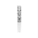 Ladies Single Row Wedding Band with Diamonds in 18kt White Gold