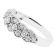 Ladies Vintage Inspired Openwork Fashion Ring with Channel Set Diamonds in 18kt White Gold