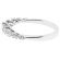 Ladies Wedding Band with Round and Pear Shaped Diamonds in 18kt White Gold