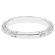 Ladies Triple Side Wedding Band with Micro Pav?? Set Diamonds Bordered by Milgrain in 18kt White Gold