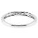 Ladies Single Row Wedding Band with Filigree Design and Diamonds in 18kt White Gold