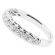 Single Row Ladies Wedding Band with Braided Design and Diamonds in 18kt White Gold