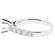 Semi Mount Engagement Ring with Diamonds in 18kt White Gold