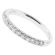 Ladies Single Row Wedding Band with Diamonds in 18kt White Gold