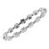 Ladies Tennis Bracelet with Bezel and Micro Prong Set Diamonds in 18kt White Gold