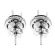 Post-Back Stud Earrings with or without Pave Set Halo of Diamonds in 18kt White Gold ( Worn Two Ways)