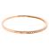 Bangle with Preset Single Row of Diamonds in 18k Rose Gold