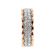 Double Row Eternity Band with Diamonds in 18k Rose Gold