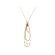Two Tone Dangling Drop Pendant with Diamonds in 18k Yellow and White Gold