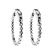 Inside Out Hoop Earrings with Diamonds in 18k White Gold